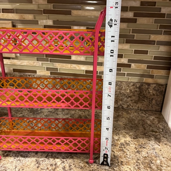 Pink and Gold 3-Tier Metal Counter Top Storage Organizer - Picture 8 of 16